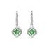 Swarovski Una Agelic Mixed Cuts Green Rhodium Earrings