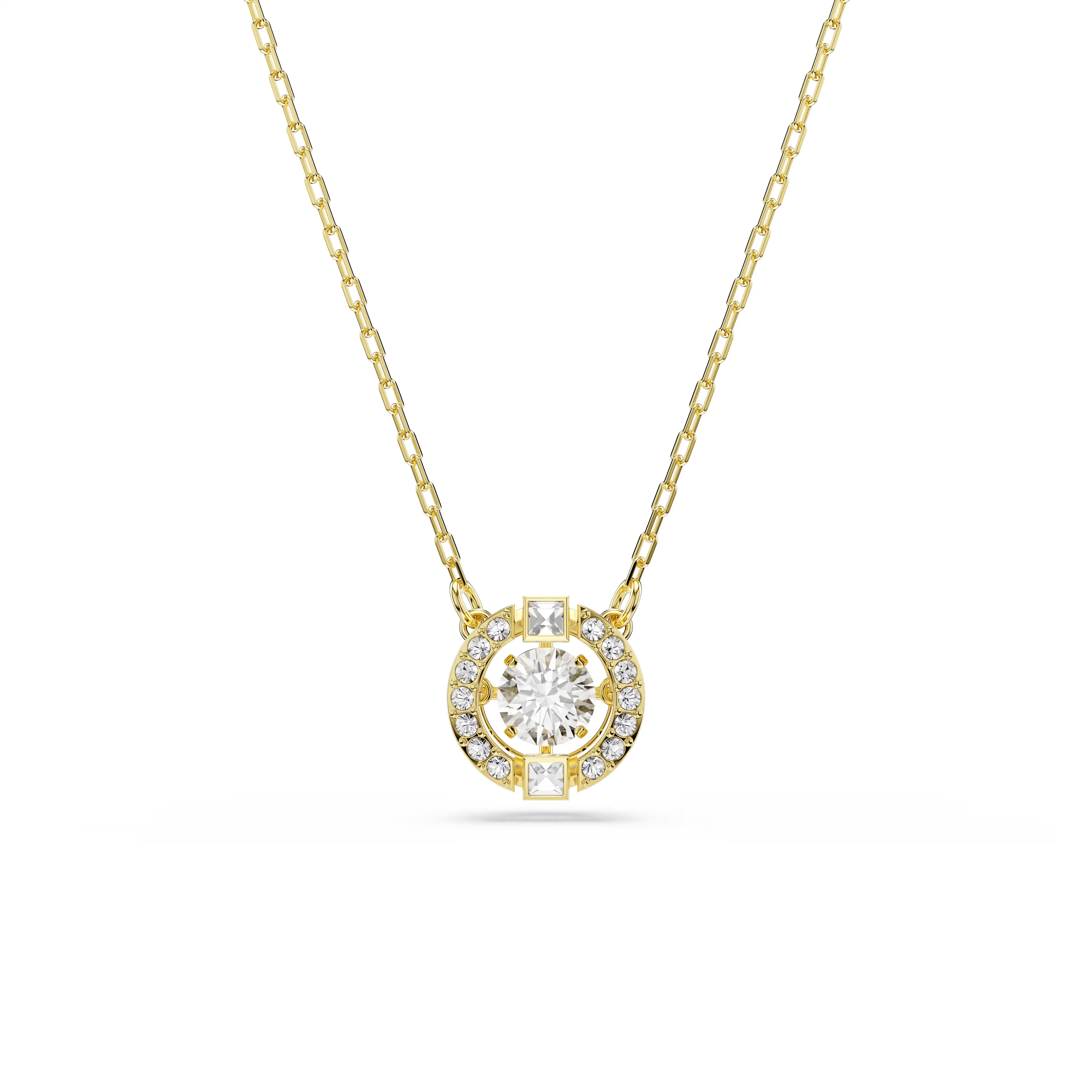 Swarovski Una Angelic Mixed Cuts Gold Necklace