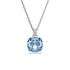 Swarovski Millenia Cushion Cut Blue Rhodium Necklace