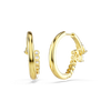 Swarovski Mesmera Crossover Gold Hoop Earrings