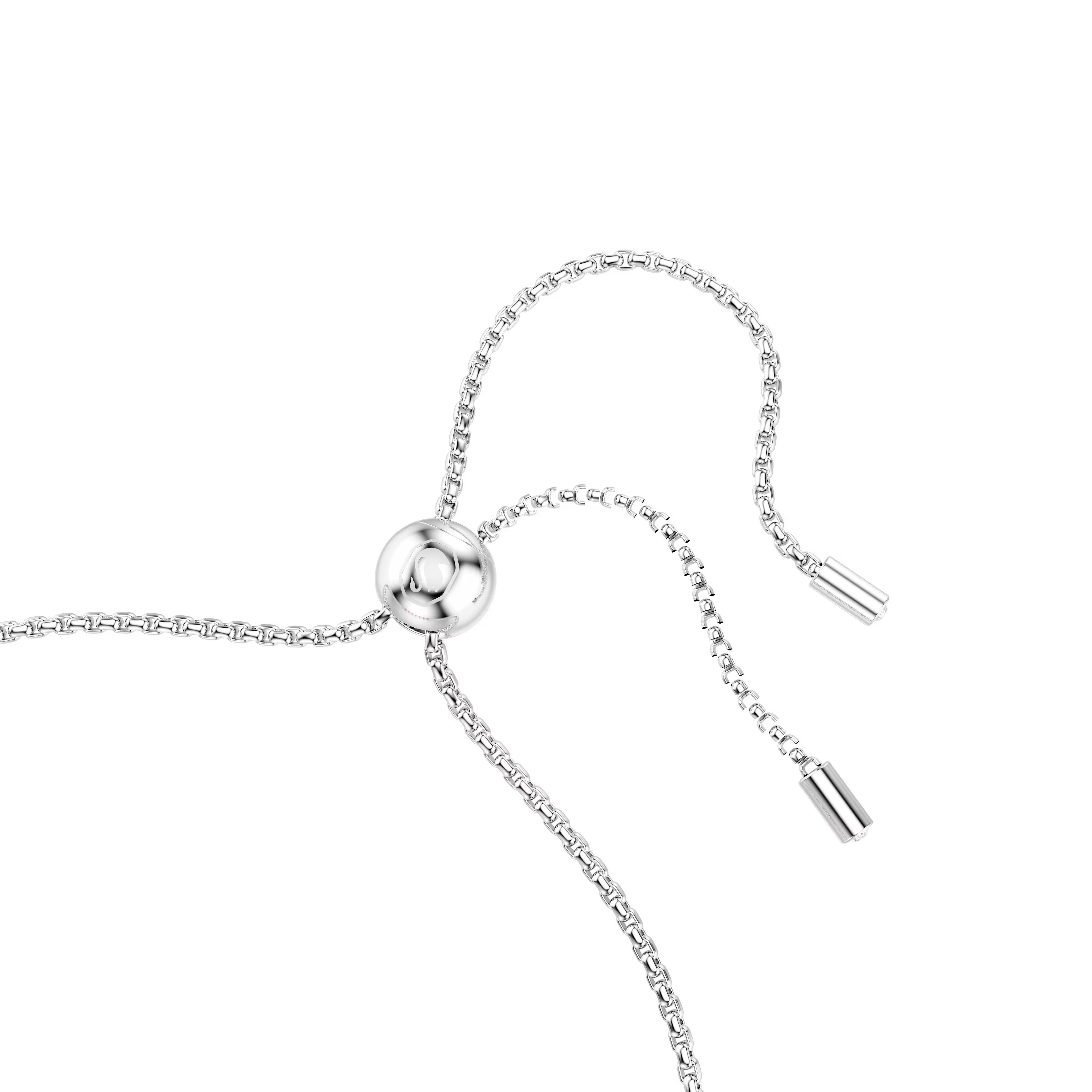 Swarovski Matrix Round Cut Pink Rhodium Sliding Bracelet
