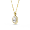 Swarovski Una Angelic Cushion Cut Gold Necklace