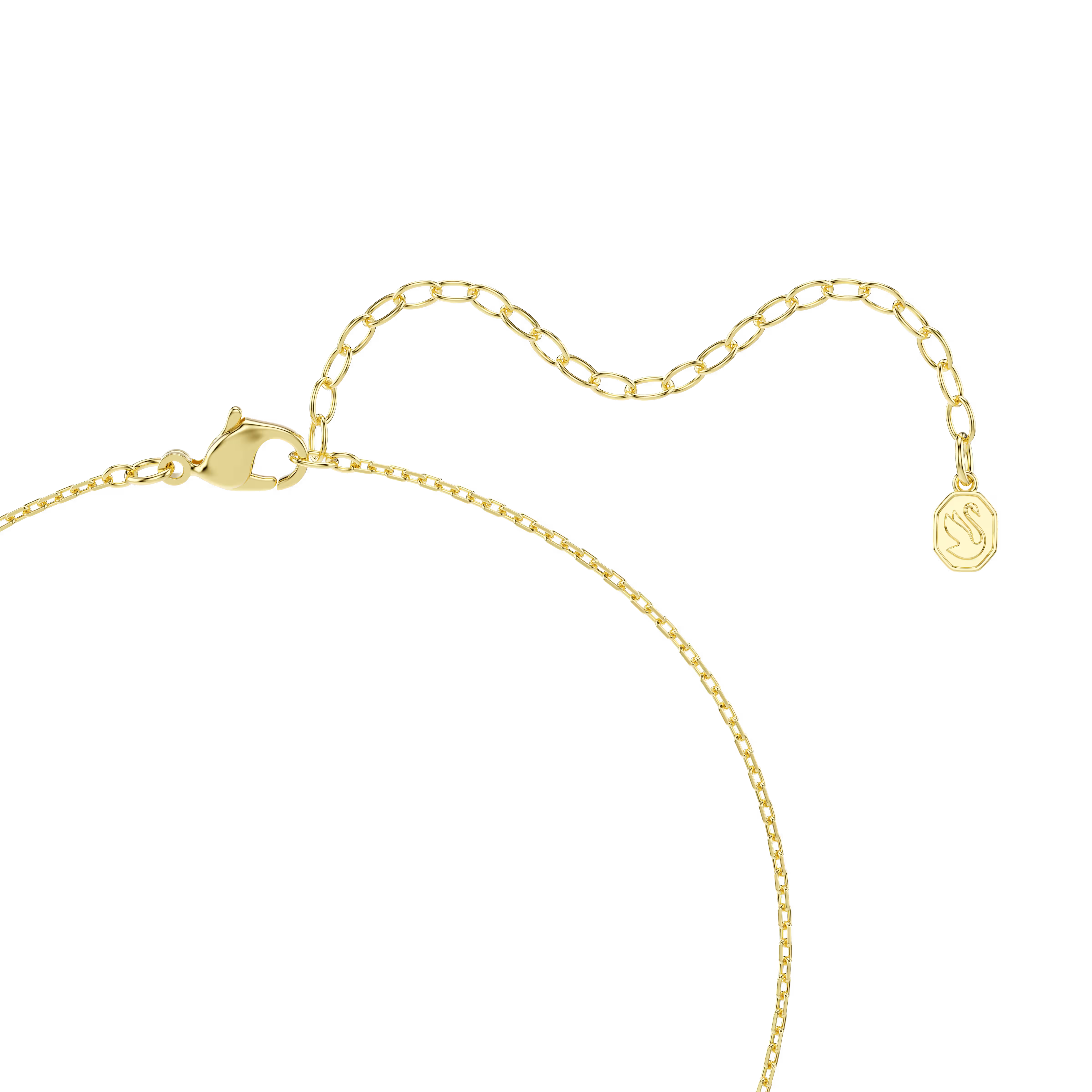 Swarovski Una Angelic Cushion Cut Gold Necklace