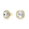 Swarovski Una Angelic Cushion Cut Gold Earrings
