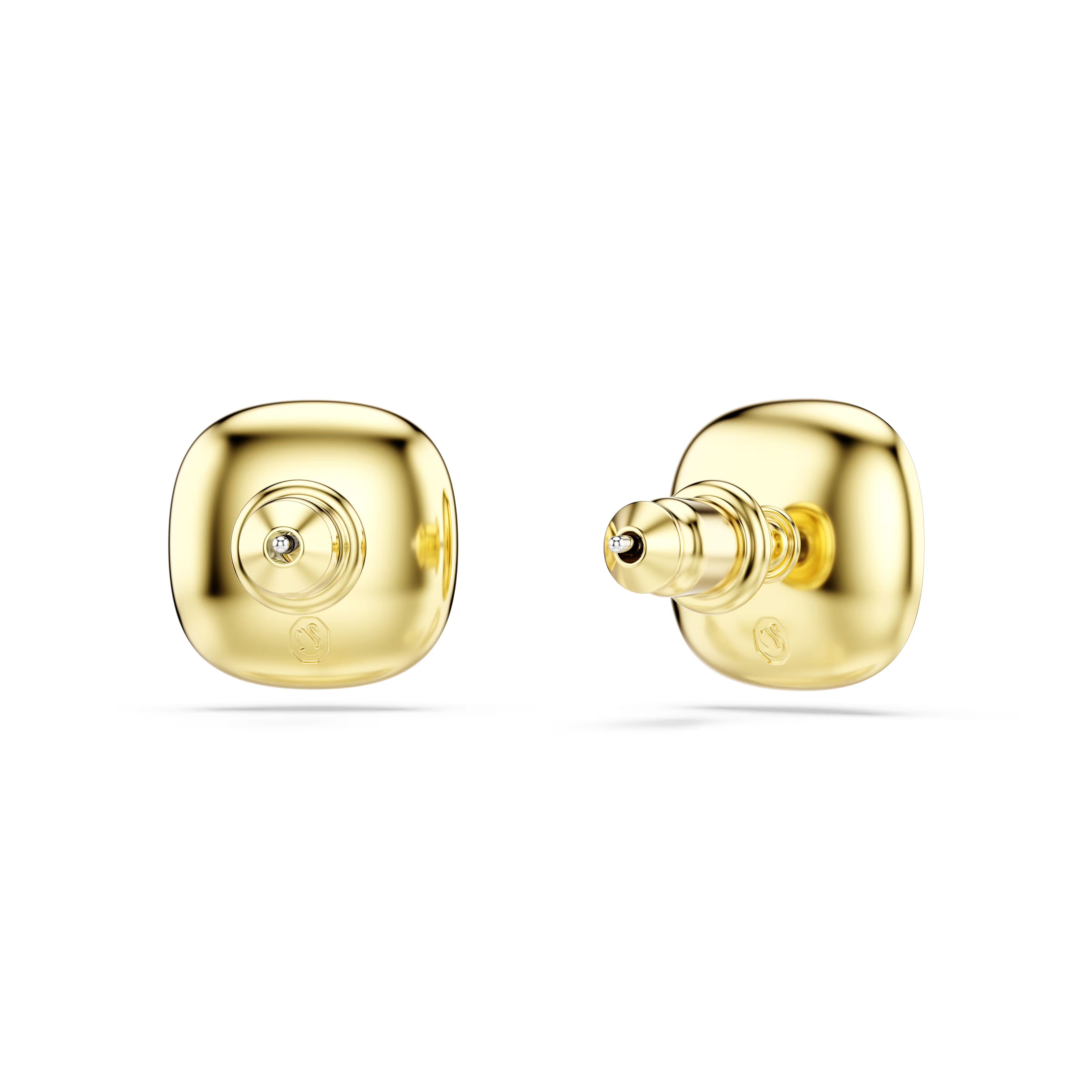 Swarovski Una Angelic Cushion Cut Gold Earrings