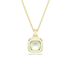 Swarovski Millenia Cushion Cut Green Gold Necklace