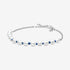 Pandora Freshwater Cultured Pearl Blue Cord Chain Bracelet