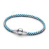 Pandora Blue Cord Snake Chain Bracelet