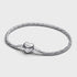Pandora Heart Clasp Faceted Snake Chain Bracelet