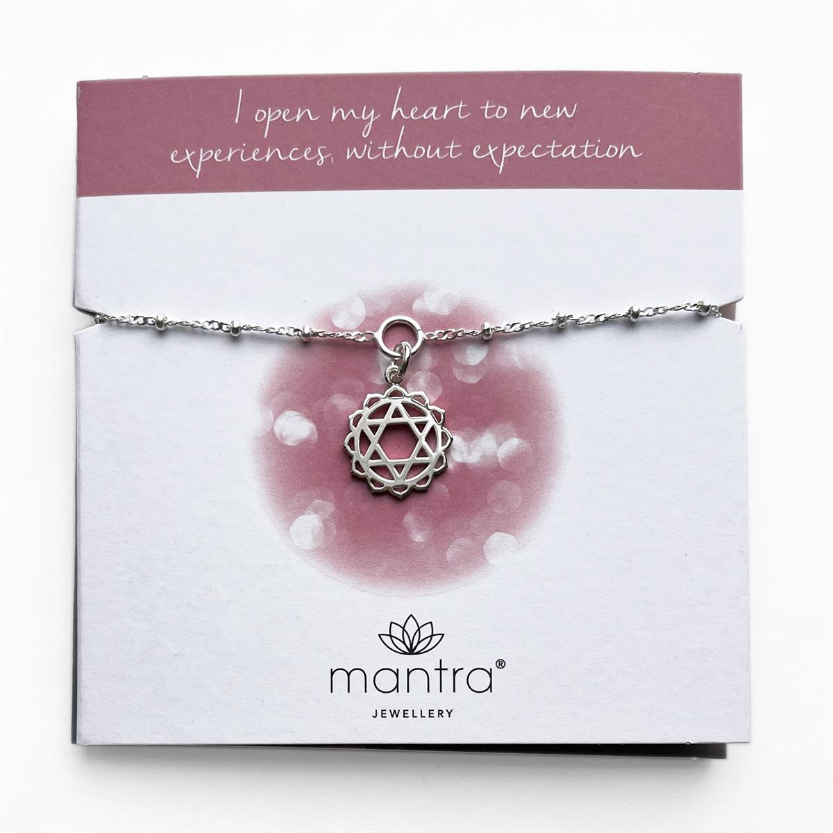 Mantra Heart Chakra Bracelet | Sterling Silver
