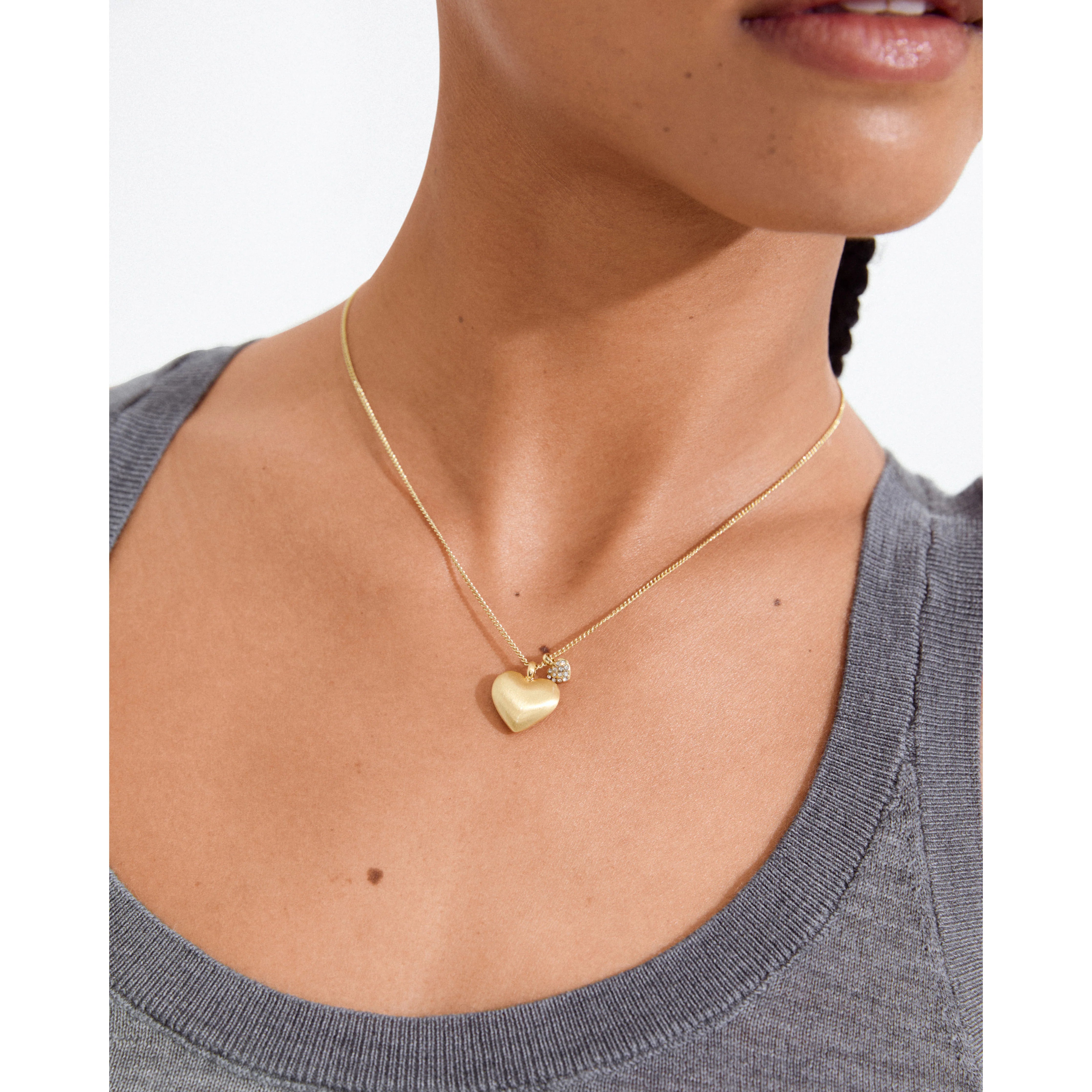 Pilgrim Sophia Heart Pendant Necklace Gold-Plated