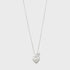 Pilgrim Sophia Heart Pendant Necklace Silver-Plated