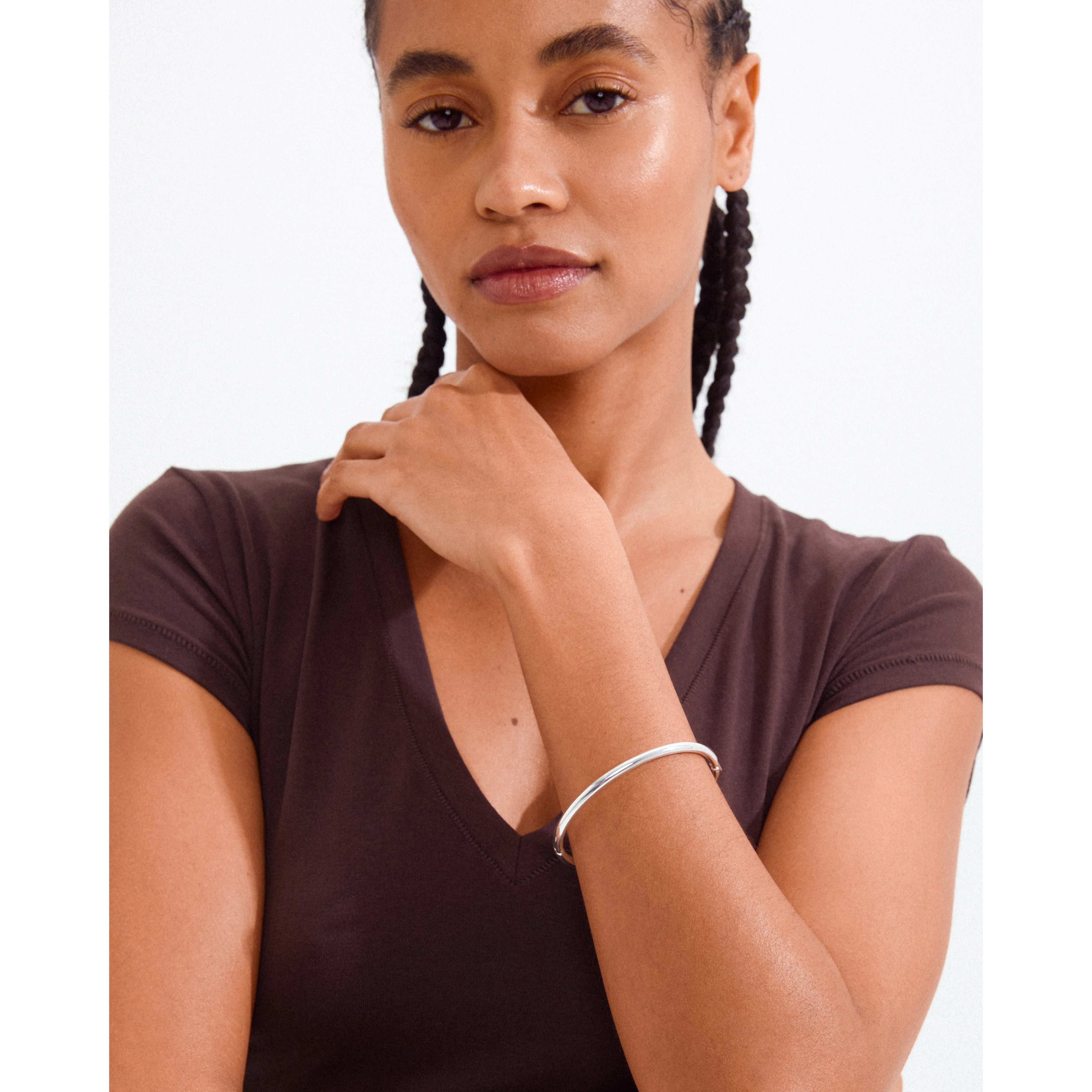 Pilgrim Sophia Bangle Bracelet Silver-Plated