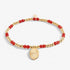 Joma A Little January Birthstone Garnet Gold Bracelet