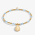 Joma A Little March Birthstone Aqua Crystal Gold Bracelet