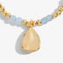 Joma A Little March Birthstone Aqua Crystal Gold Bracelet