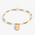 Joma A Little April Birthstone Rock Crystal Gold Bracelet