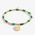 Joma A Little May Birthstone Green Agate Gold Bracelet
