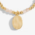 Joma A Little July Birthstone Sunstone Gold Bracelet