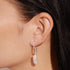 Joma Lumi Pearl Link Silver Earrings