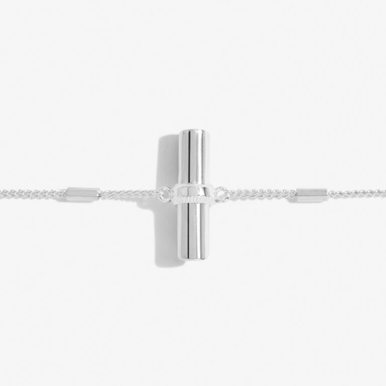 Joma Aura Silver Bar Bracelet