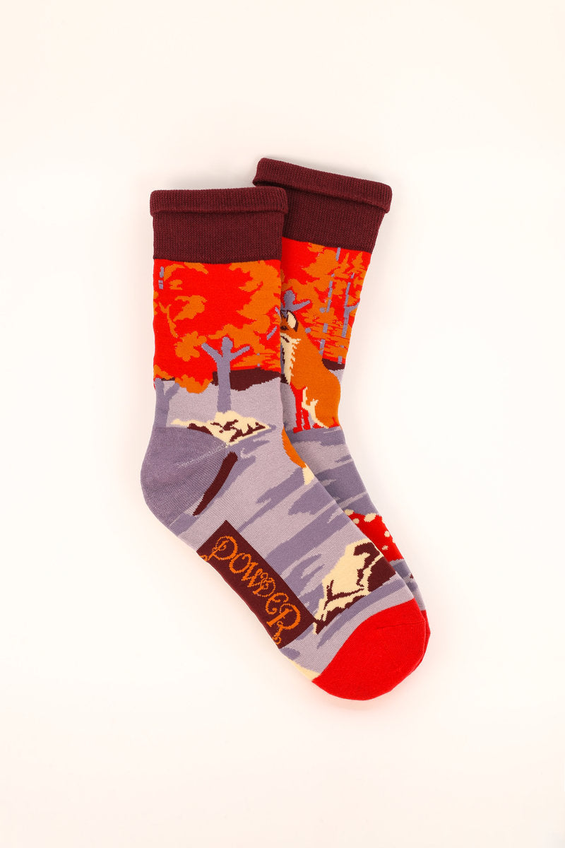 Powder Men's Fox Scene Socks