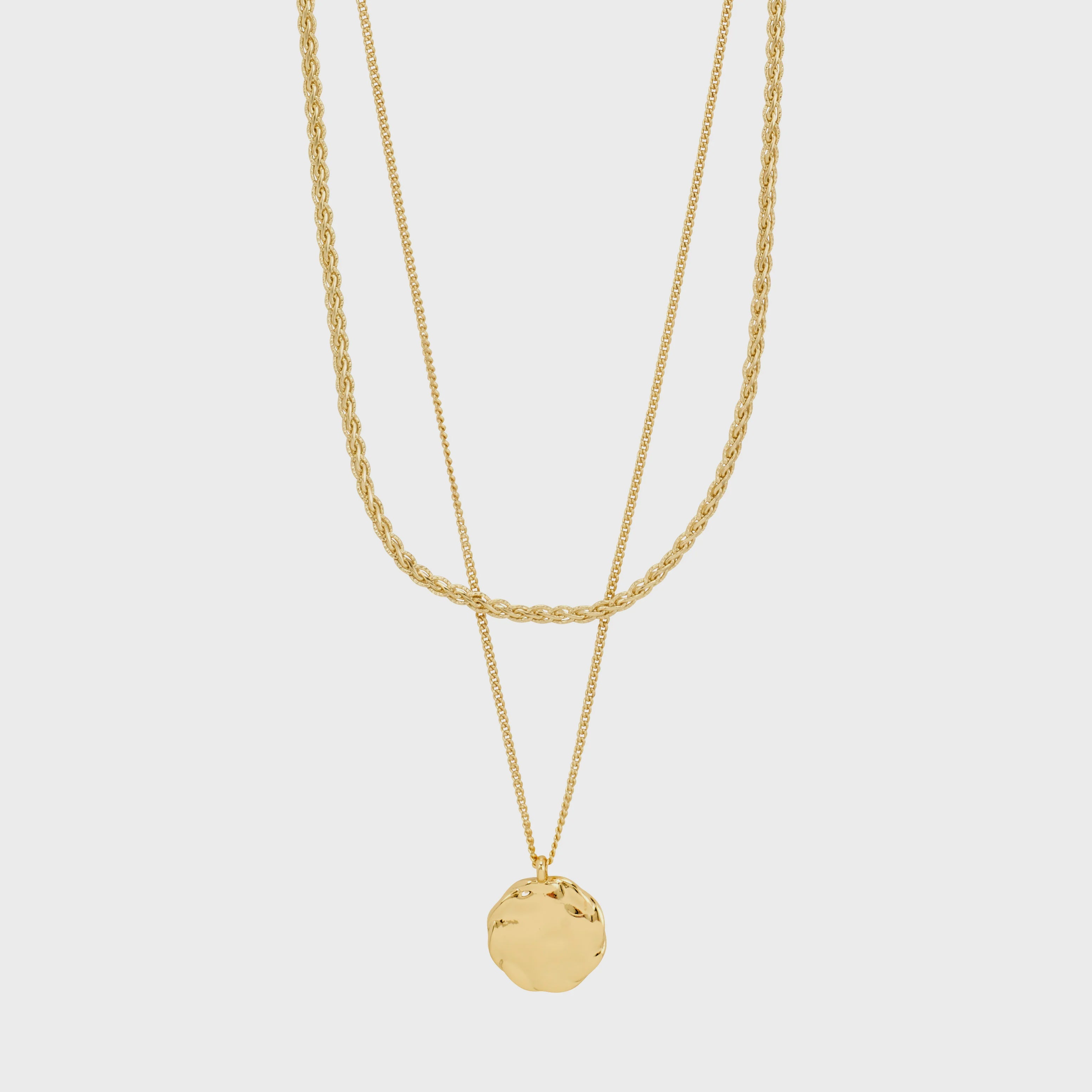 Pilgrim Declan Necklace 2-In-1 Set Gold-Plated
