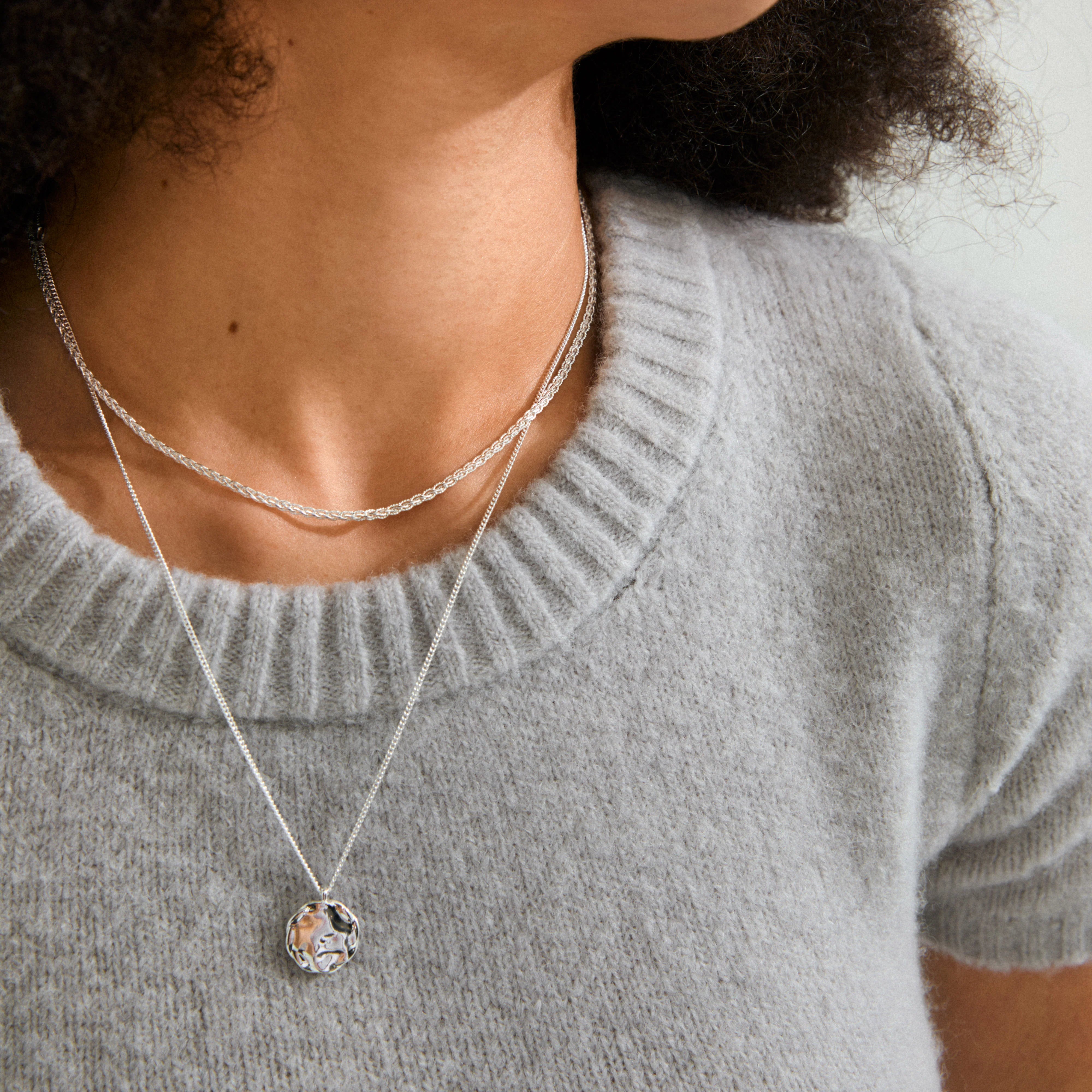 Pilgrim Declan Necklace 2-In-1 Set Silver-Plated