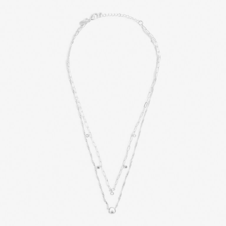 Joma Stacks Of Style Silver Organic Necklace