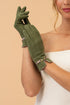 Powder Kylie Faux Suede Gloves - Forest