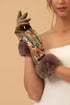 Powder Bernadette Gloves - 70s Floral Kaleidoscope Olive/Rust