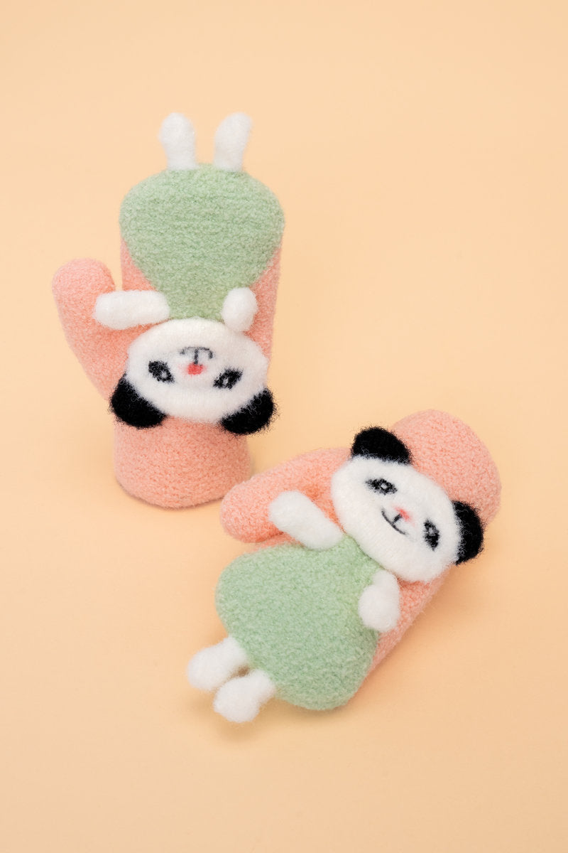 Powder Pals Mittens - Dancing Panda Petal