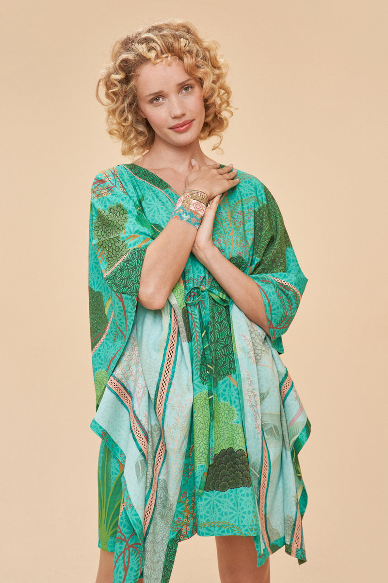 Powder Beach Cover Up - Secret Paradise in Aqua