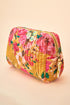 Powder Quilted Washbag - Impressionist Floral - Mustard