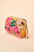 Powder Quilted Vanity Bag - Impressionist Floral - Mustard