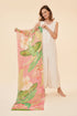 Powder Delicate Tropical - Candy Linen Print Scarf