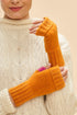 Powder Cassia Wrist Warmers - Tangerine