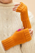 Powder Cassia Wrist Warmers - Tangerine