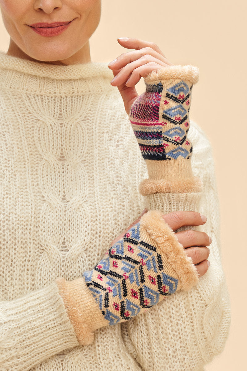 Powder Kristi Wrist Warmers - Cream