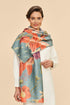 Powder Hummingbird at Dusk Luxury Print Scarf