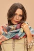 Powder Hummingbird at Dusk Luxury Print Scarf