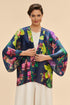 Powder Exotic Evening Kimono Jacket - Ink