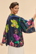 Powder Exotic Evening Kimono Jacket - Ink