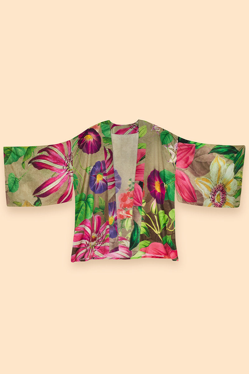 Powder Oversized Botanicals Kimono Jacket