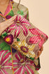 Powder Oversized Botanicals Quilted Washbag