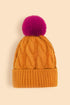 Powder Svana Bobble Hat - Tangerine