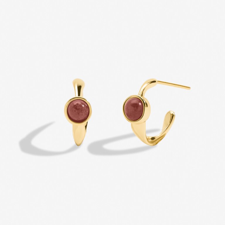 Joma January Birthstone Hoop Earrings