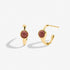 Joma January Birthstone Hoop Earrings