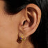 Joma February Birthstone Hoop Earrings