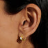 Joma April Birthstone Hoop Earrings